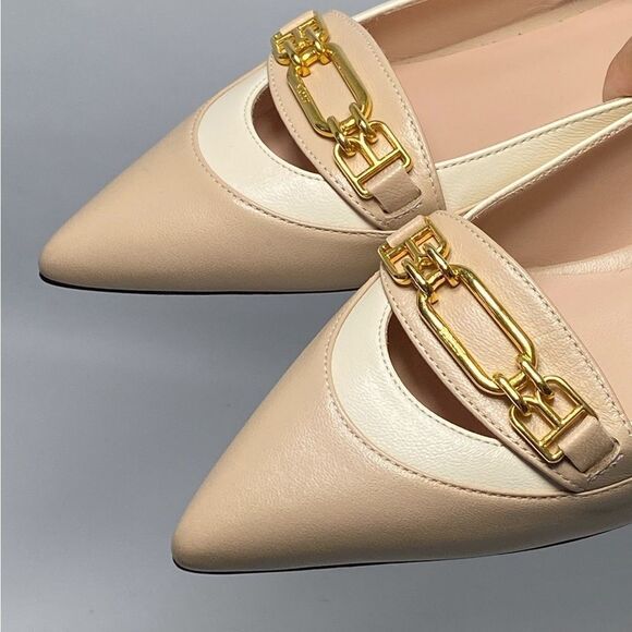 Bally horsebit-detail pointed ballerina shoes size 35 - Picture 5 of 13